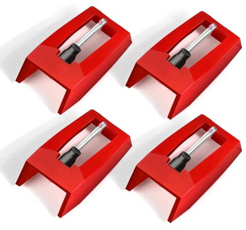 4 st skivspelarnål, premium skivspelarnålar, utbyte, uppgradera skivspelare stylus för Crosley, Victrola, ION, LP, förbättra din vinylupplevelse, nålar för skivspelare, varm tofu