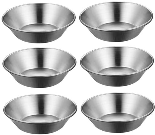 Amosfun 6pcs Egg Tart Baking Mold DIY Pastry Mold for Cake Tart Bake Home Baking