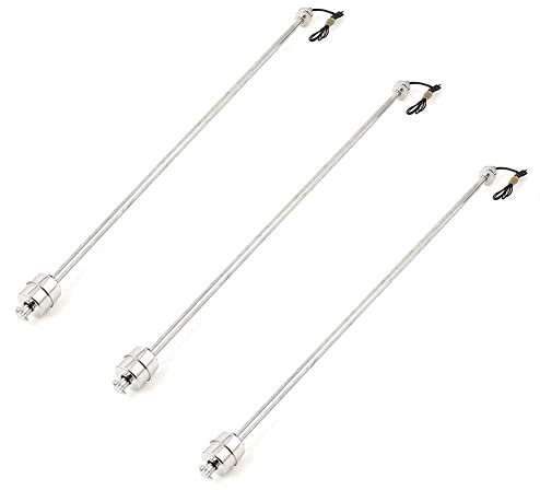 ISTOVO 3X 50cm Edelstahl Wasserstand Flüssigkeitssensor Vertikal Schwimmerschalter