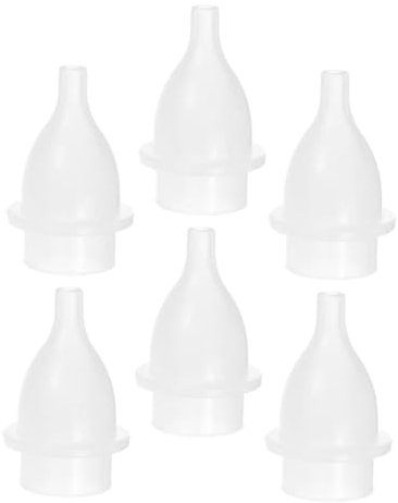 UPKOCH 6 Stück Nasensauger Mit Silikonspitzen Ersatzspitzen Für Nasenreiniger Zubehörset Für Elektrische Nasensauger Ersatzset Für Jungen Mädchen Und Kleinkinder