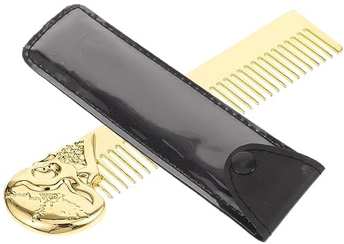 Beaupretty herrengeschenkidee men accessories Bartstyling Bürste Bartpflege Zubehör longieren Bartschneider Haarschneidekamm breiter Kamm Locken Hund Bartpflegebürste Bartbürste Zinklegierung