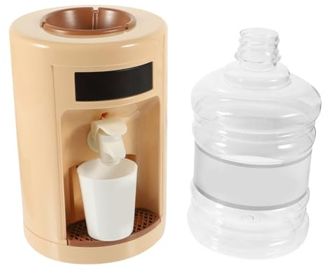 Toddmomy Mini Dispensador de Agua para Luz y Juguete de Fuente de Agua Desmontable y Portátil la Creatividad y Habilidades de Autocuidado de Cocina Realista sin Batería