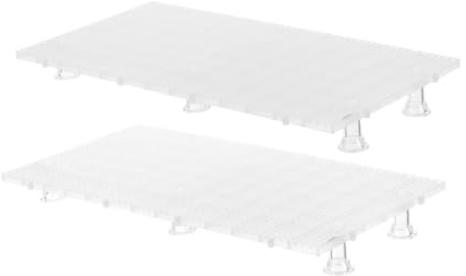WOONEKY Bandeja de Aislamiento con Rejilla Plástica Semi Transparente Sistema Control de Plantas con Malla para Monitoreo de Agua Compatible con Suculentas y Flores Jardines de