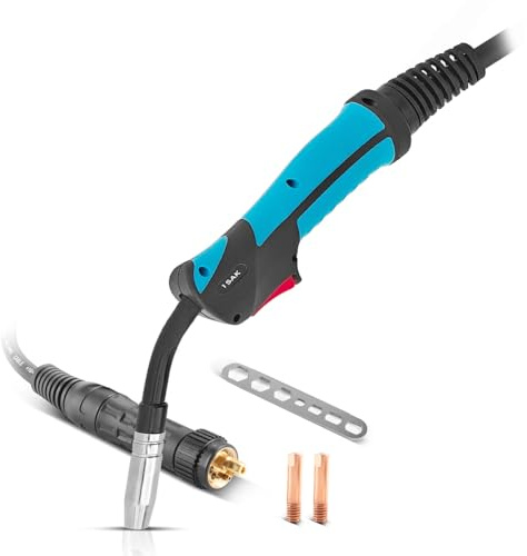 STAHLWERK AK15 Schweißbrenner inklusive 3 Meter Schlauchpaket – Profi-Schweißzubehör für MIG/MAG Schutzgas Schweißgeräte mit Eurozentralanschluss, luftgekühlte MIG/MAG-Schweißpistole 180 Ampere