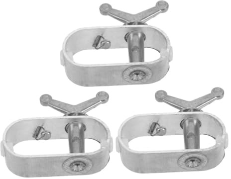 DECOMELODY 3 pièces Tendeur de Câble Métallique Robuste pour et Couverture Piscine Outil Facile à Utiliser pour Serrage des Fils de Vigne et Kiwis Construction Métallique Adapté Aux Sol