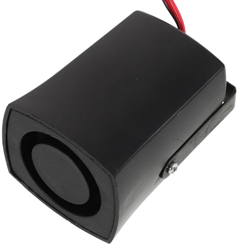 GETAJGHSD Allarme Acustico per Veicoli 12v Sirena di Retromarcia in Plastica Nera Compatibile per Uso Durante la Retromarcia