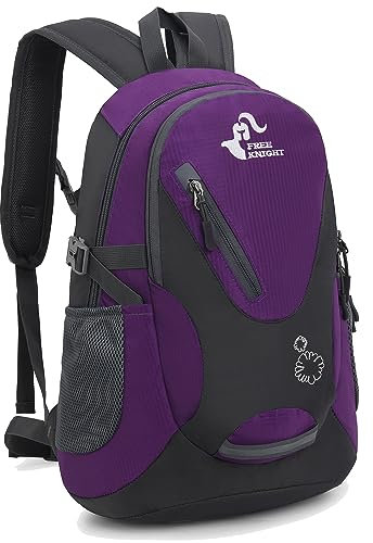 Bseash Kleine Größe 20L leichte wasserdichte Rucksack, Outdoor Sport Travel Daypack für Radfahren Wandern Reiten Radfahren Reisen (Violett)