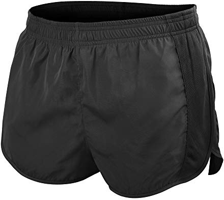 Uomo Sport Running 1 Elite Diviso in Esecuzione Pantaloncini con Lato Maglia Pannello Presto Asciutto Leggero Poliestere