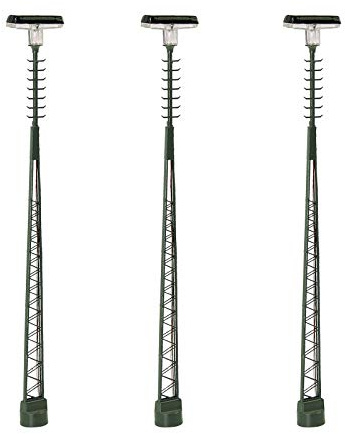 Evemodel 3 STK. Modell bahnleuchten Gittermastleuchte,spur H0 licht Layout,143MM