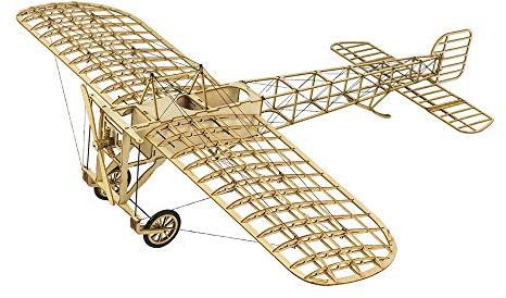 Torcster 214341 Bleriot XI 1:23 Holzbaukasten Standmodell Modellflugzeug Bausatz DIY, gelaserte Balsa Sperrholz Holz Bauteile Holzmodell Flugzeug