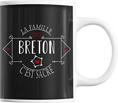 Planetee Mug Nom de Famille Breton - Tasse Sacrée