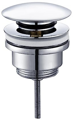 Aloni Pusher Ablaufgarnitur mit Überlauf 1 1/4 Chrom