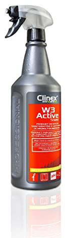 Clinex W3 Active Shield 1L Badreiniger - Allzweckreiniger mit Aktivem Polymerschutz - Kalkreiniger Stark - Effizient WC Reiniger Intensiv