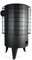 Estufa de leña redonda negra ecodesing económica 6,3 kW Estufa de leña pequeña chimenea conducto salida 120 mm hierro estufa llenya