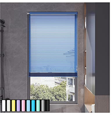 Aluminium Jalousette, Alu Jalousie, Rollo Plissee, viele Farben & Größen, Schalusie Aluminium Lamellen Rollo, 4 in 1 Betrieb, Sichtschutz, Lichtschutz, Blendschutz,W190xH250cm/75x99in
