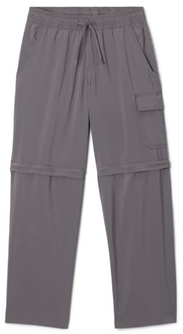 Columbia Youth Boys Silver Ridge Utility Convertible Pant, City Grey, Medium
