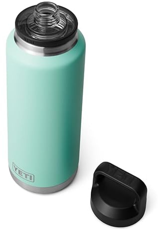 YETI Rambler Bottle Chug, Vaccum Insulated Stainless Steel Bottle with Leakproof Chug Cap, Seafoam, 46 oz (1.3 L)