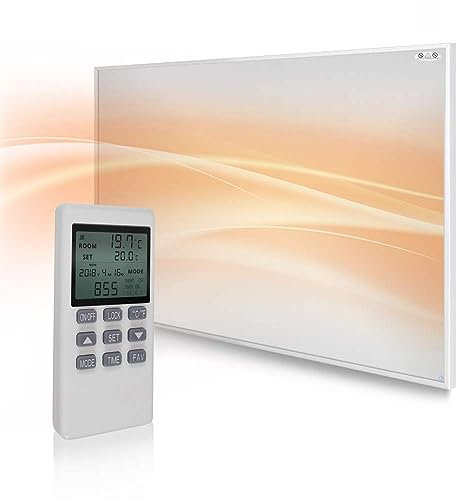Mirrorstone NXT Gen Remote Controllable Thermostat 900W Far Infrared Electric Panel Heater - Suspended Ceiling or Wall Mount Heater - Energy Efficient