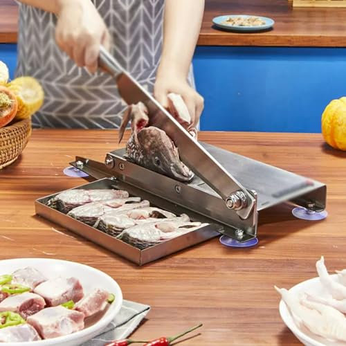 ZVOWTYFA Máquina De Corte De Carne Congelada Multifuncional Para El Hogar Para Hacer Nuggets De Pollo, Filetes De Pescado Y Costillas,34CM