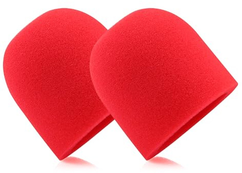 LEFXMOPHY Red Windscreen for Logitech G Yeti GX Dynamic RGB Gaming Microphone Replacement Pop Filter Mic Foam Cover