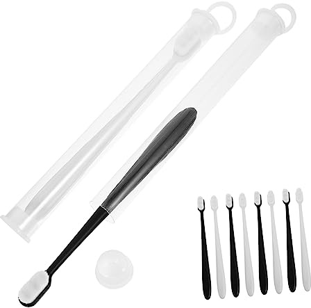 MAGICLULU Juego De 10 Cepillos De De Viaje Con Forma De Taza Y Para Eliminar La Productos Bucales Con Cerdas Suaves Para Mamá