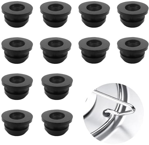 LongZYU 12 Pièces Passages en Caoutchouc Capuchon de Protection en Caoutchouc Camping Car Pieds en Caoutchouc Antirouille pour Dometic Smev Thetford avec Les Barres de 5 mm Cuisine Accessoires Cuisson