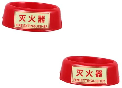 SOLUSTRE 2 Pz Base Estintore Porta Estintori Staffa Per Estintori Supporto Per Estintori Portatili Base Estintori Supporto Da Pavimento Per Estintore Porta Estintore Rosso Plastica