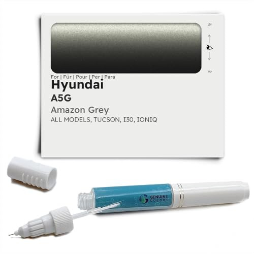 Genuine Colors Lackstift Amazon Grey A5G für Hyundai Grau Tucson I30 IONIQ