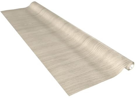 Venilia Möbelfolie selbstklebend, Eiche Beige Holzoptik, 90 cm x 2,1 m, Deco Standard, PVC, langlebig, einfache Entfernung, hitzebeständig, reißfest, 56189