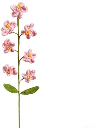 Handgewebte Vergissmeinnicht Garndekoration, einzigartige handgefertigte Kunst für Heimdekoration (Rosa)