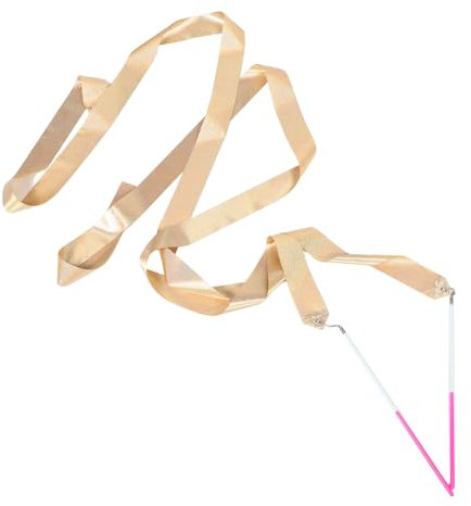 HOLIDYOYO 2stücke Rosa Goldene Glitzer Wirbelbänder Tanzband Luftschlangen Junge Mädchen Mädchen Ballett Gymnastik Tanzen Aktivitäten Spielzeug Koordination