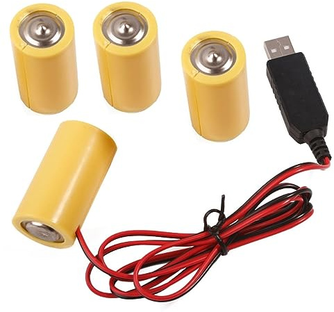 FOLODA LR14 C Batterie USB Netzteil Kabel Ersetzen 4 LR14 C Batterien Ersetzen 4 5 V Akku