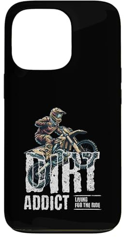 Dirt Addict - Para los amantes de las motos de cross para ciclistas de motocross Carcasa para iPhone 13 Pro