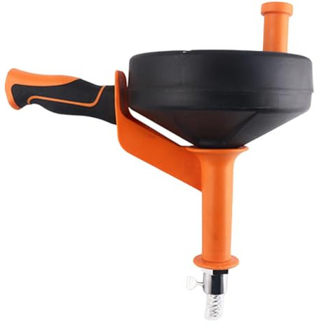 Spirale per la pulizia dei tubi, 7. 5 m, a spirale, realizzato in alloggiamento resistente agli urti, pulizia dei tubi per rimuovere tutti i tipi di blocchi fognari, viene fornito con un tubo di