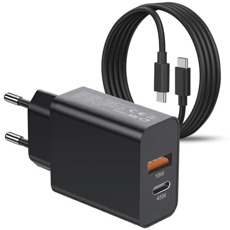 45W Chargeur USB C et Cable pour Samsung Galaxy A57 A56 5G/S26 Ultra/S25 Plus/A37/S24+/S24 FE/S24 Ultra/S23/S23 Ultra/S22 S21/Z Fold 5 6/Z FILP 5 6/A36 A26 A16/A55 A25 A35 A53 Rapide Prise Secteur