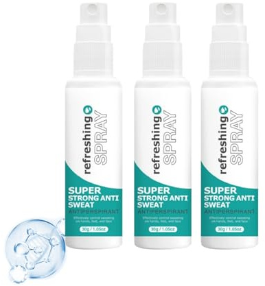 Antitranspirant Deo Spray gegen starkes Schwitzen, Refreshing Spray, gegen starkes Schwitzen im gesicht und am Kopf, Körper-Antitranspirant für Männer und Frauen (3)