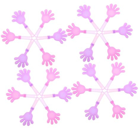 JOINPAYA 60pcs Small Plastic Hand Clappers Noise Makers for Party Favors Colored Clapping Cheer Sticks for Birthday Celebrations Sporting Events and Games