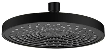Soffione Doccia a Pioggia da soffitto di Grandi Dimensioni da 25 cm con 5 modalità di Getto, Pannello Grande, Accessorio per Doccia da Bagno (Doccia con Parte s