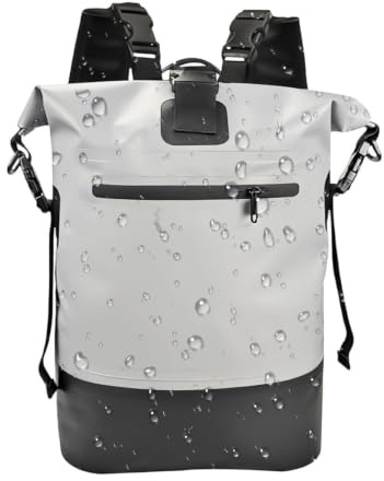 Seesack | 25 l Roll-Top-Verschluss Outdoor-Tasche | Trekkingrucksack | für Herren, Wandern, Camping, Outdoor, Bergsteigen, Trekking, Strand, Fitnessstudio, Sport