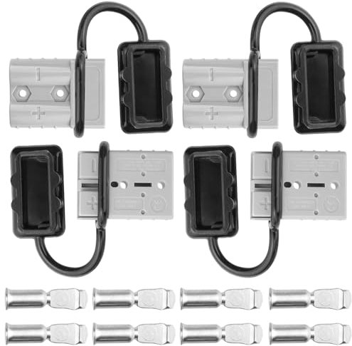 WMYCONGCONG 50A Battery Quick Disconnect Wire Harness Plug Connector for Trailer Winch Connector Grey
