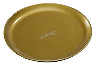 Kerzenteller, Dekoteller Rund Gold 10 cm