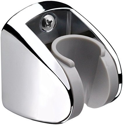 Homewell - Soporte de ducha para cabezal de ducha de mano, de pared, altura ajustable, gran ángulo, para cualquier espacio de baño, cromado