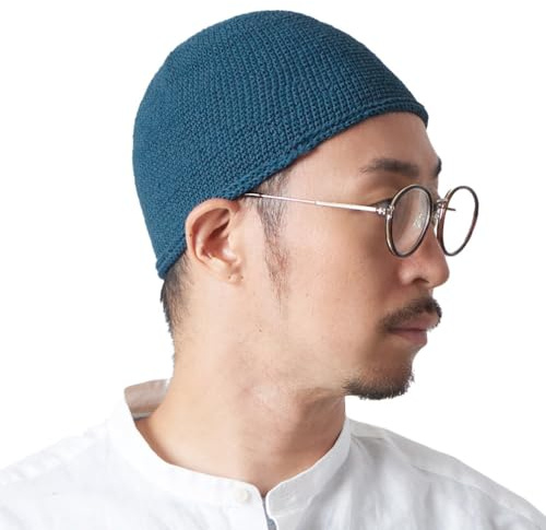 CHARM Herren Mütze Short Beanie & Strick Kopfbedeckung | Männer Skull Cap, Gebetsmütze, Muslim Kappe, Islam Kufi, Takke, für Namaz, in 2 Größen
