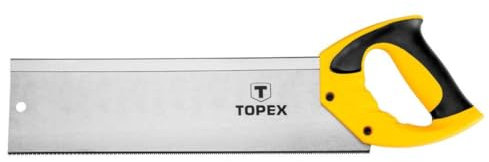 TOPEX Feinsäge Handsäge Rückensäge Miter Saw 350 mm, 13 TPI | zum Schneiden von Holzwinkeln