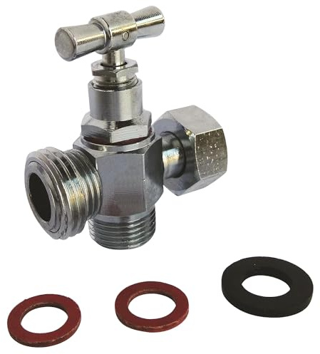 SOMATHERM FOR YOU, Robinet de WC 3 voies chromé pour raccordement WC et douchette, kit complet avec accessoires, joints inclus, étanchéité garantie, idéal pour installation facile | Raccordez facilement votre WC et votre douchette grâce à ce robinet 3 voies chromé, kit complet.
