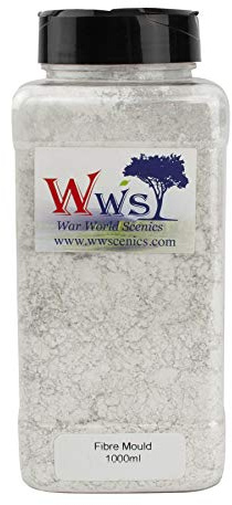 War World Scenics Fibre Mould Model Plaster 1000ml Canister - Modelling System Railway Diorama Sculpting Scenery Landscape Wargame Military Sculpt Arts & Crafts