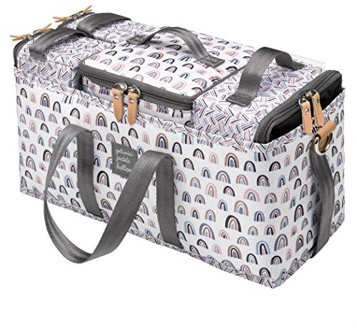 Petunia Pickle Bottom Deluxe Kit, 3-in-1 Grid Caddy Organizer, Lightweight Packing Cubes, Organize Diaper Bag, Stroller, Nursery, Unity