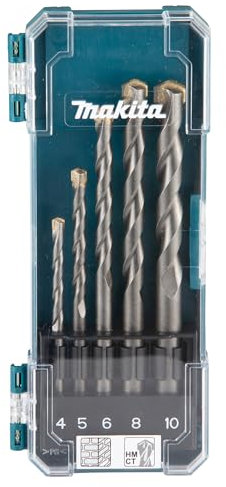 Makita D-72877 TCT Drill Bit Set 5 Piece Straight