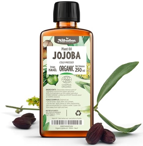 Organic Jojoba oil 250 ml - Pure & Natural - Cold Pressed