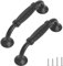 TsunNee 12PCS maniglie vintage per armadietti, maniglie per ante dell'armadio, maniglie antiche per cassetti, maniglie per porte e mobili per cucina camera da letto, distanza del foro 96mm
